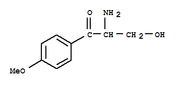 (9ci)-2-氨基-3-羟基-1-(4-甲氧基苯基)-1-丙酮结构式_790158-27-9结构式