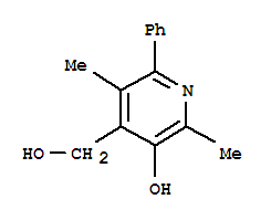 (9ci)-3-羟基-2,5-二甲基-6-苯基-4-吡啶甲醇结构式_790164-00-0结构式