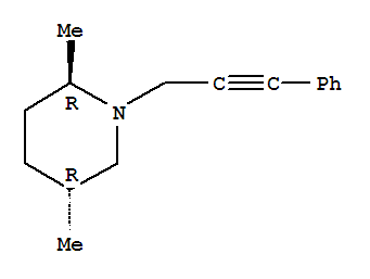 (2r,5r)-rel-(9ci)-2,5-二甲基-1-(3-苯基-2-丙炔)-哌啶结构式_790205-14-0结构式