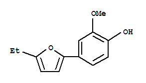 Phenol, 4-(5-ethyl-2-furanyl)-2-methoxy-(9ci) Structure,790224-25-8Structure