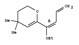 (9ci)-6-[(1e)-1-乙氧基-1,3-丁二烯基]-3,4-二氢-4,4-二甲基-2H-吡喃结构式_790661-94-8结构式