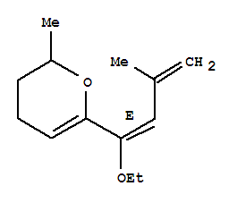 (9ci)-6-[(1e)-1-乙氧基-3-甲基-1,3-丁二烯基]-3,4-二氢-2-甲基-2H-吡喃结构式_790662-01-0结构式