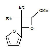 (9ci)-2-(3,3-二乙基-4-甲氧基-2-氧杂环丁烷)-呋喃结构式_790665-13-3结构式