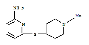 (9ci)-6-[(1-甲基-4-哌啶基)硫代]-2-吡啶胺结构式_790672-00-3结构式