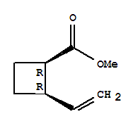 顺式-(9ci)-2-乙烯-环丁烷羧酸甲酯结构式_79091-87-5结构式