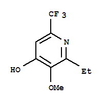 (9ci)-2-乙基-3-甲氧基-6-(三氟甲基)-4-羟基吡啶结构式_791104-17-1结构式