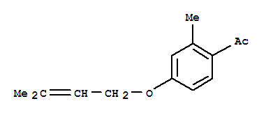 Ethanone, 1-[2-methyl-4-[(3-methyl-2-butenyl)oxy]phenyl]-(9ci) Structure,791113-29-6Structure