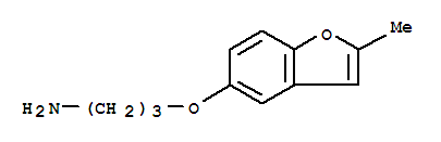 (9ci)-3-[(2-甲基-5-苯并呋喃)氧基]-1-丙胺结构式_791527-28-1结构式