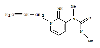 (9ci)-1,3,4,5-四氢-4-亚氨基-1,3-二甲基-5-(2-丙烯基)-2H-咪唑并[4,5-c]吡啶-2-酮结构式_791537-69-4结构式