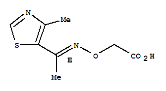 (e)-(9ci)-[[[1-(4-甲基-5-噻唑)亚乙基]氨基]氧基]-乙酸结构式_791551-03-6结构式