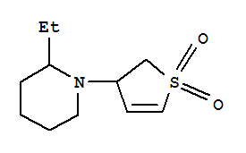 (9ci)-1-(2,3-二氢-1,1-二氧化物-3-噻吩)-2-乙基-哌啶结构式_791581-80-1结构式