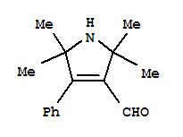 (9ci)-2,5-二氢-2,2,5,5-四甲基-4-苯基-1H-吡咯-3-羧醛结构式_791591-55-4结构式