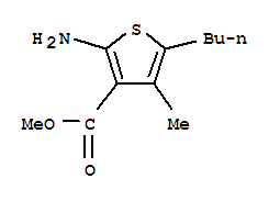 3-Thiophenecarboxylicacid,2-amino-5-butyl-4-methyl-,methylester(9ci) Structure,791602-19-2Structure