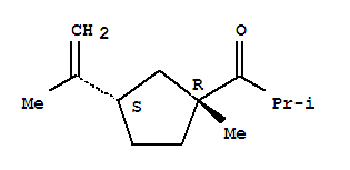 (9ci)-2-甲基-1-[(1r,3s)-1-甲基-3-(1-甲基乙烯)环戊基]-1-丙酮结构式_791620-50-3结构式