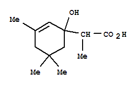 (9ci)-1-羟基-alpha,3,5,5-四甲基-2-环己烯-1-乙酸结构式_791728-96-6结构式