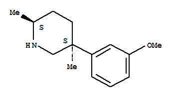 Piperidine, 5-(3-methoxyphenyl)-2,5-dimethyl-, cis-(9ci) Structure,791744-05-3Structure