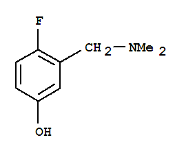 (9CI)-3-[(二甲基氨基)甲基]-4-氟-苯酚结构式_791778-57-9结构式