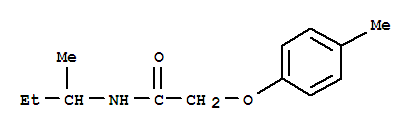 (9ci)-2-(4-甲基苯氧基)-n-(1-甲基丙基)-乙酰胺结构式_791786-78-2结构式