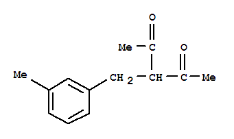 (9ci)-3-[(3-甲基苯基)甲基]-2,4-戊烷二酮结构式_791809-53-5结构式