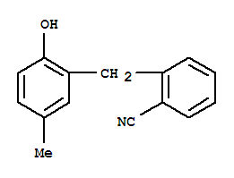 (9ci)-2-[(2-羟基-5-甲基苯基)甲基]-苯甲腈结构式_791821-94-8结构式