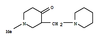 (9ci)-1-甲基-3-(1-哌啶基甲基)-4-哌啶酮结构式_792130-29-1结构式