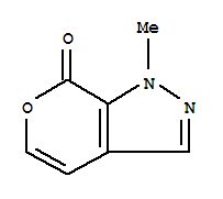 (9CI)-1-甲基-吡喃并[3,4-c]吡唑-7(1H)-酮结构式_79229-60-0结构式