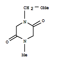 (9ci)-1-(甲氧基甲基)-4-甲基-2,5-哌嗪二酮结构式_79247-68-0结构式