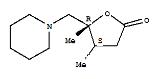 2(3H)-furanone,dihydro-4,5-dimethyl-5-(1-piperidinylmethyl)-,cis-(9ci) Structure,792849-74-2Structure