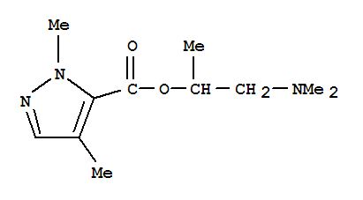 (9ci)-1,4-二甲基-,2-(二甲基氨基)-1-甲基乙基酯1H-吡唑-5-羧酸结构式_792860-77-6结构式