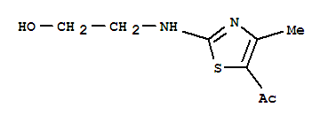 Ethanone, 1-[2-[(2-hydroxyethyl)amino]-4-methyl-5-thiazolyl]-(9ci) Structure,792862-60-3Structure