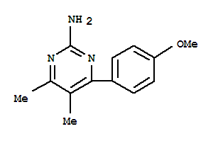 2-Pyrimidinamine,4-(4-methoxyphenyl)-5,6-dimethyl-(9ci) Structure,792942-46-2Structure