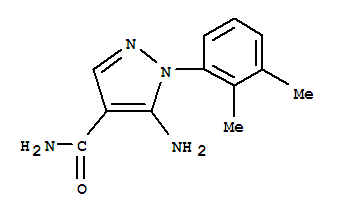 (9ci)-5-氨基-1-(2,3-二甲基苯基)-1H-吡唑-4-羧酰胺结构式_792953-06-1结构式