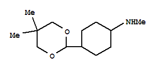 (9ci)-4-(5,5-二甲基-1,3-二噁烷-2-基)-n-甲基-环己胺结构式_793682-01-6结构式