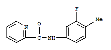 (9ci)-n-(3-氟-4-甲基苯基)-2-吡啶羧酰胺结构式_794544-52-8结构式