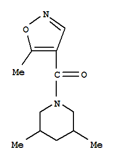 Piperidine, 3,5-dimethyl-1-[(5-methyl-4-isoxazolyl)carbonyl]-(9ci) Structure,794549-17-0Structure