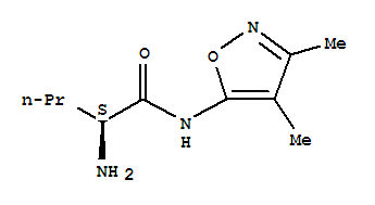 (2s)-(9ci)-2-氨基-n-(3,4-二甲基-5-异噁唑基)-戊酰胺结构式_794565-18-7结构式