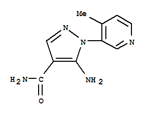(9ci)-5-氨基-1-(4-甲基-3-吡啶)-1H-吡唑-4-羧酰胺结构式_794569-05-4结构式