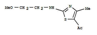 Ethanone, 1-[2-[(2-methoxyethyl)amino]-4-methyl-5-thiazolyl]-(9ci) Structure,794571-76-9Structure