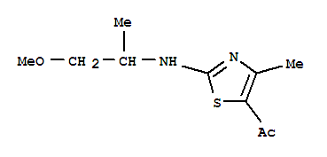 Ethanone, 1-[2-[(2-methoxy-1-methylethyl)amino]-4-methyl-5-thiazolyl]-(9ci) Structure,794573-12-9Structure