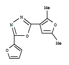 1,3,4-Oxadiazole,2-(2,5-dimethyl-3-furanyl)-5-(2-furanyl)-(9ci) Structure,796850-12-9Structure