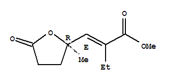 (2e)-(9ci)-2-[[(2r)-四氢-2-甲基-5-氧代-2-呋喃]亚甲基]-丁酸甲酯结构式_796866-50-7结构式