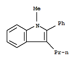 1-Methyl-2-phenyl-3-propylindole Structure,796964-13-1Structure