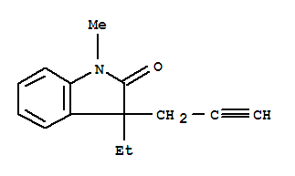 2H-indol-2-one,3-ethyl-1,3-dihydro-1-methyl-3-(2-propynyl)-(9ci) Structure,797051-81-1Structure