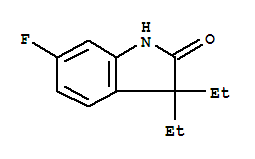 2H-indol-2-one,3,3-diethyl-6-fluoro-1,3-dihydro-(9ci) Structure,797052-10-9Structure