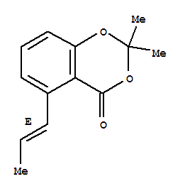 4H-1,3-benzodioxin-4-one,2,2-dimethyl-5-(1e)-1-propenyl-(9ci) Structure,797753-99-2Structure