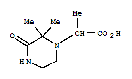 (9ci)-alpha,2,2-三甲基-3-氧代-1-哌嗪乙酸结构式_797769-93-8结构式