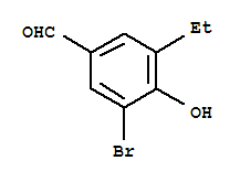 Benzaldehyde, 3-bromo-5-ethyl-4-hydroxy-(9ci) Structure,797784-43-1Structure