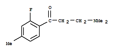 (9ci)-3-(二甲基氨基)-1-(2-氟-4-甲基苯基)-1-丙酮结构式_797806-84-9结构式