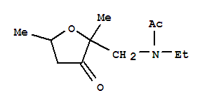 (5ci)-n-乙基-n-(四氢-2,5-二甲基-3-氧代糠基)-乙酰胺结构式_799248-10-5结构式