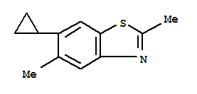 (9ci)-6-环丙基-2,5-二甲基-苯并噻唑结构式_799254-34-5结构式